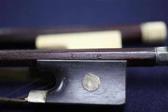 An English Dodd violin or cello bow & another bow